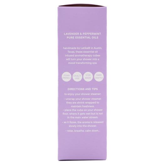 Latika Body Essentials Shower Steamer Calm Lavender & Mint Oils