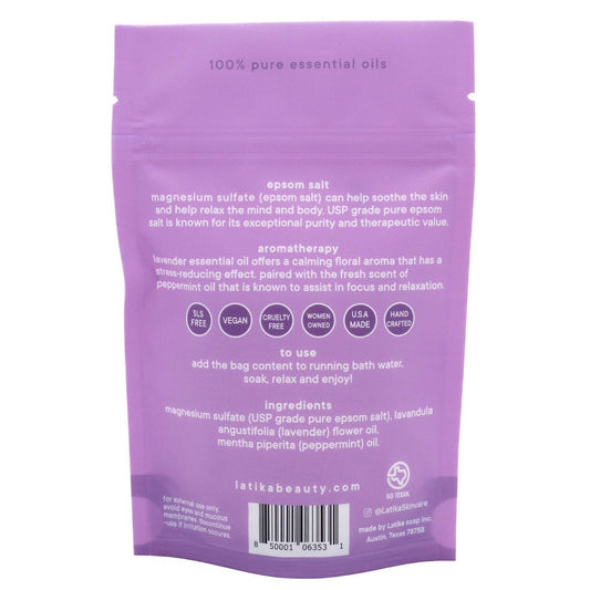 Latika Body Essentials Calm Salt Bath Soak Made With Pure Essential Oils