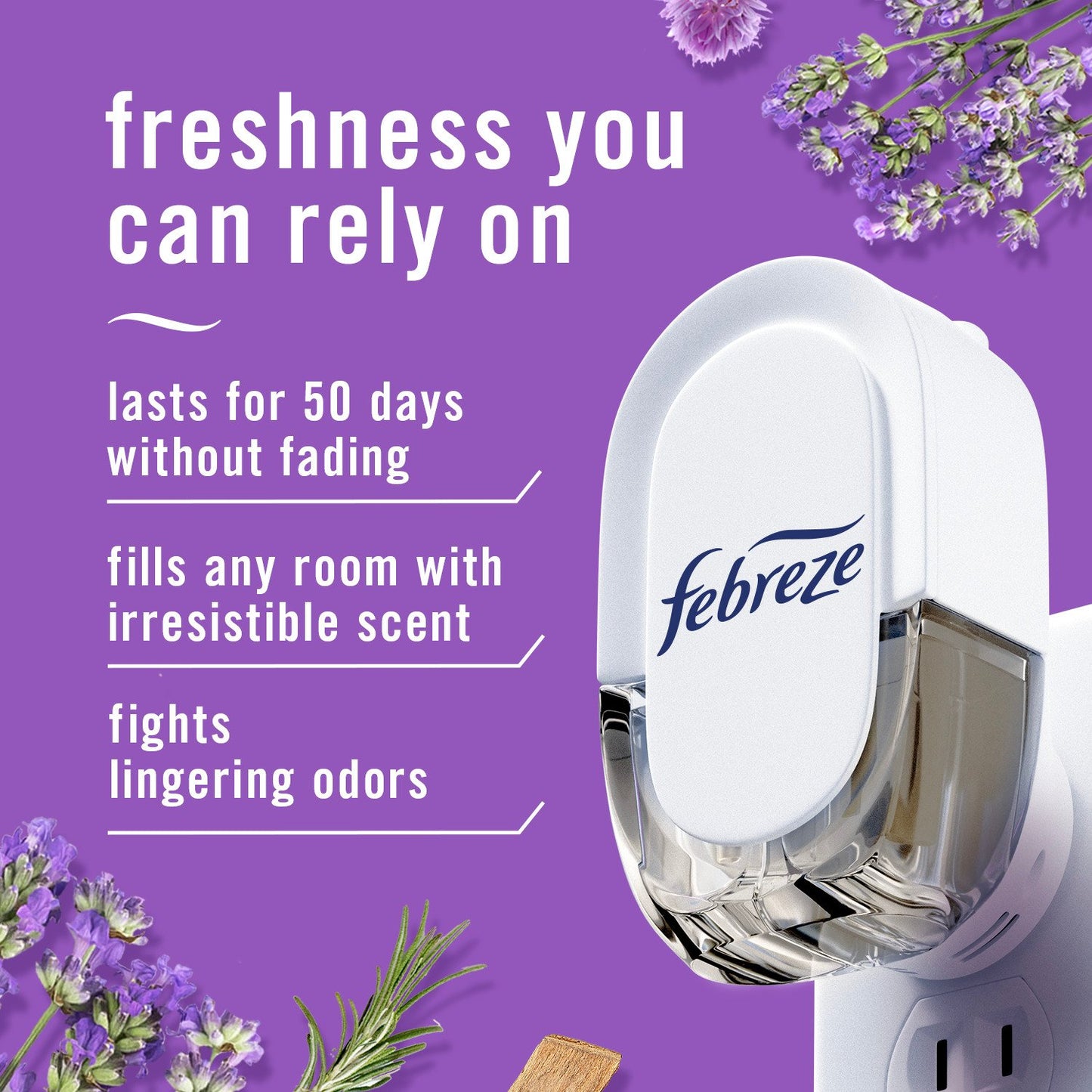 FEBREZE Plug Mediterranean Lavender Scented Oil Refills