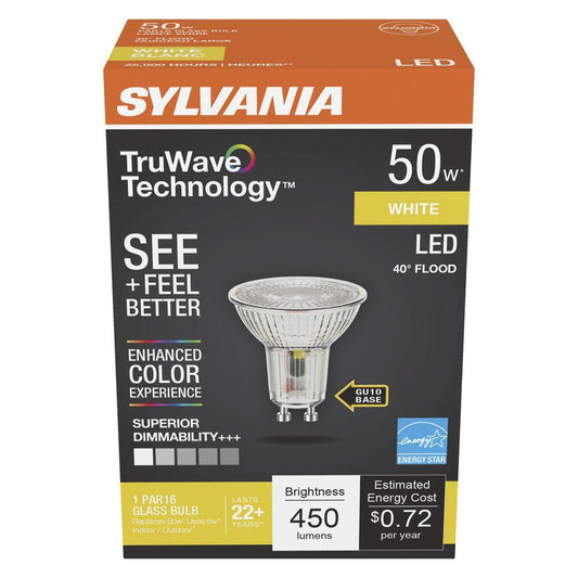 Sylvania TruWave PAR16 50-Watt LED Flood Light Bulb - White