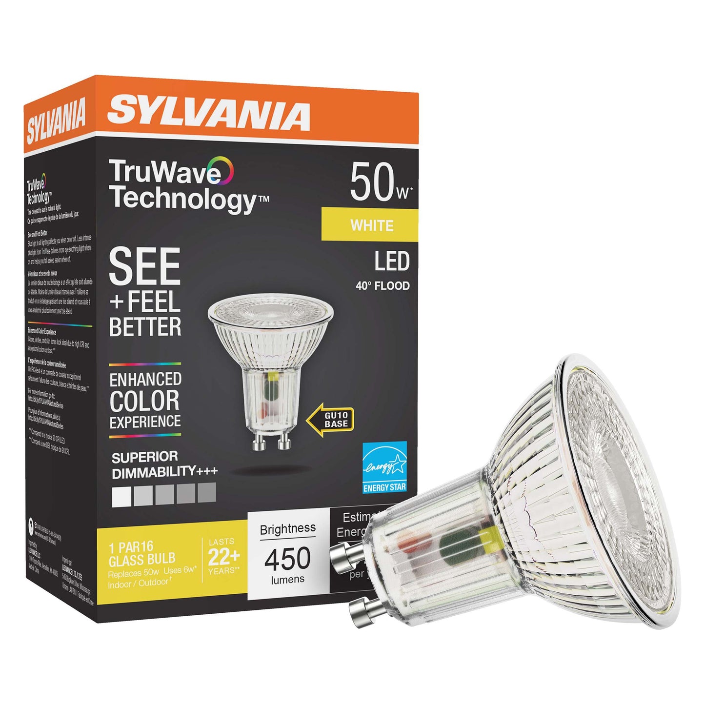 Sylvania TruWave PAR16 50-Watt LED Flood Light Bulb - White