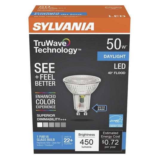 Sylvania TruWave PAR16 50-Watt LED Flood Light Bulb - Daylight