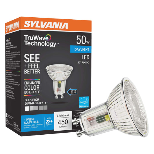 Sylvania TruWave PAR16 50-Watt LED Flood Light Bulb - Daylight