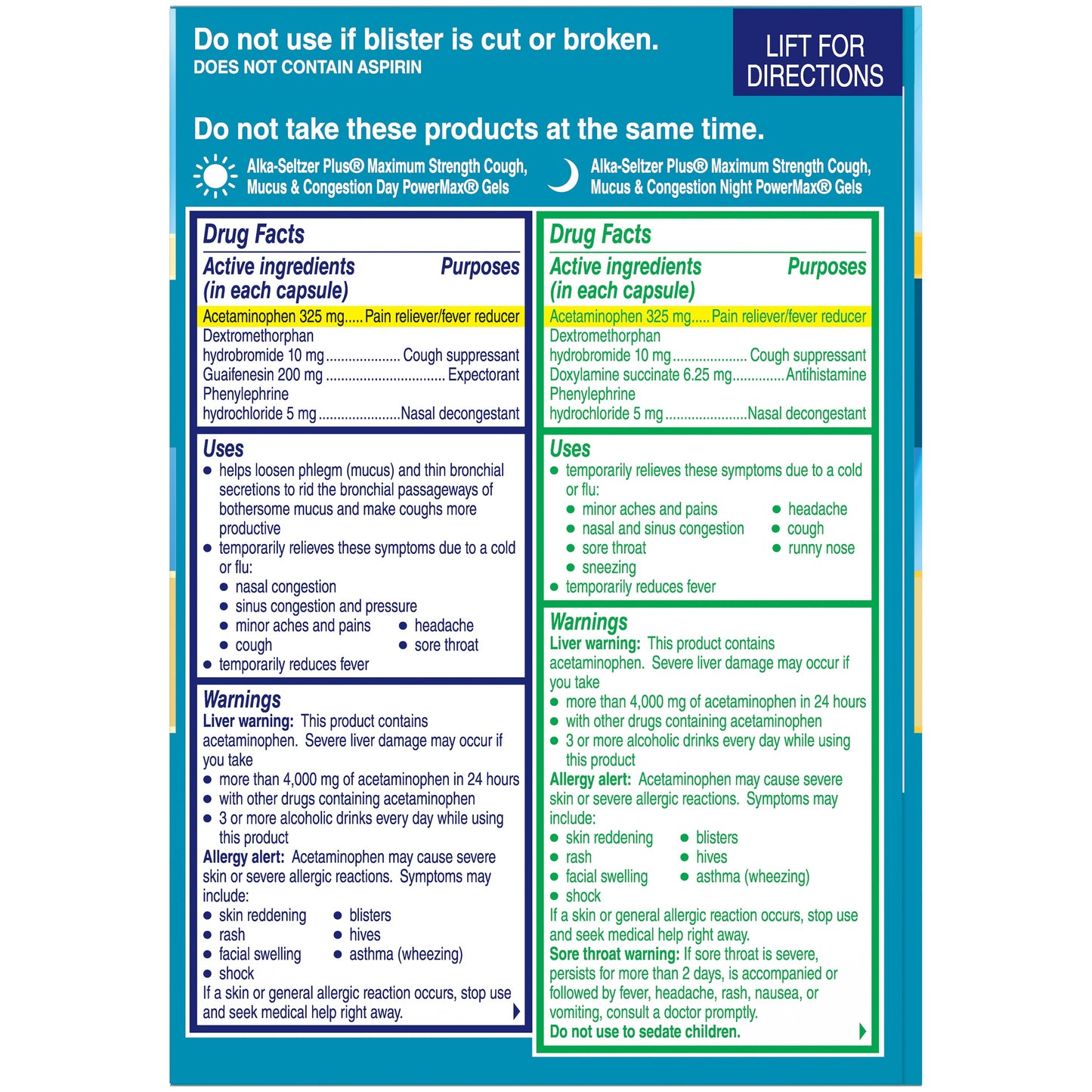 Alka-Seltzer Plus Max Strength Cough, Mucus & Congestion Relief Concentrated PowerMax Gels