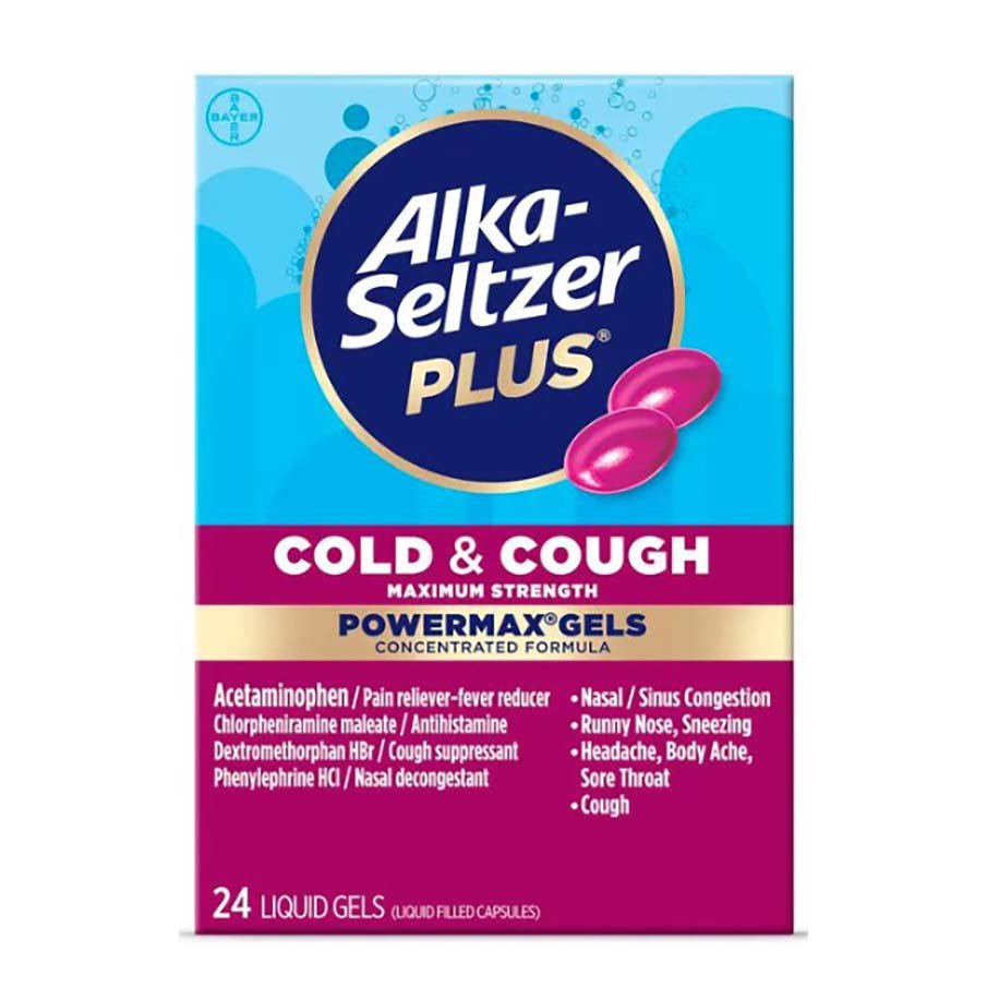 Alka-Seltzer Plus Cold & Cough Pain Relief PowerMax Gels