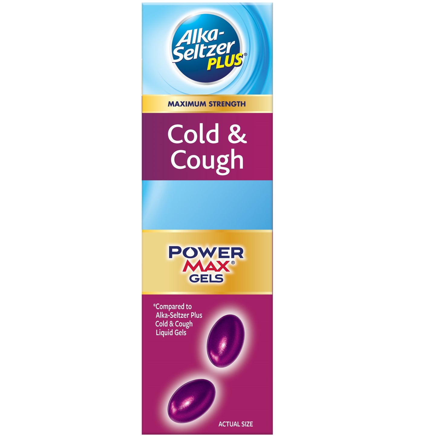 Alka-Seltzer Plus Cold & Cough Pain Relief PowerMax Gels