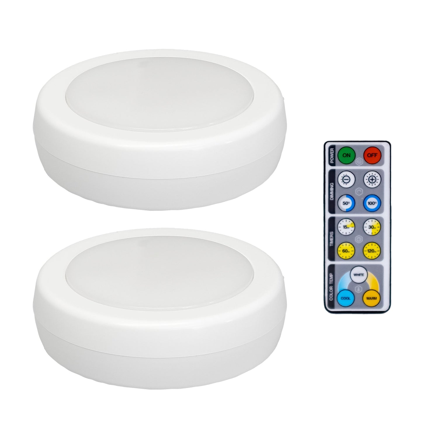 Westek Adjustable Puck Lights - White