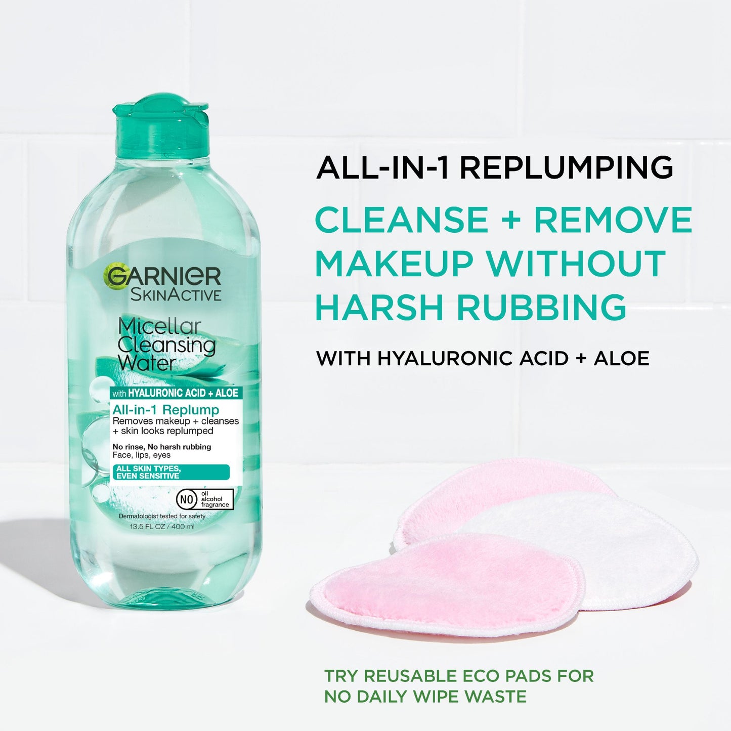 Garnier SkinActive Micellar Cleansing Water All-in-1 Replump