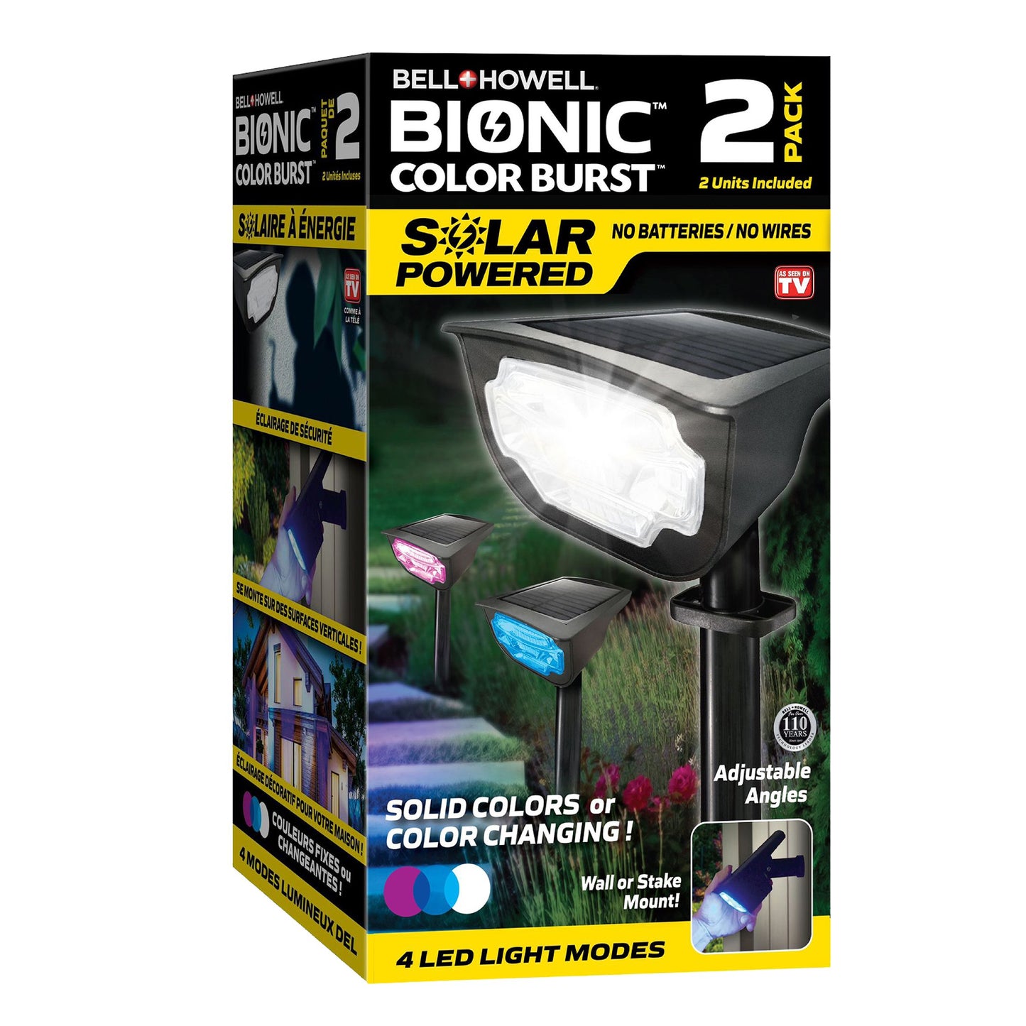 Bell & Howell Bionic Color Burst Solar Powered Outdoor Lights
