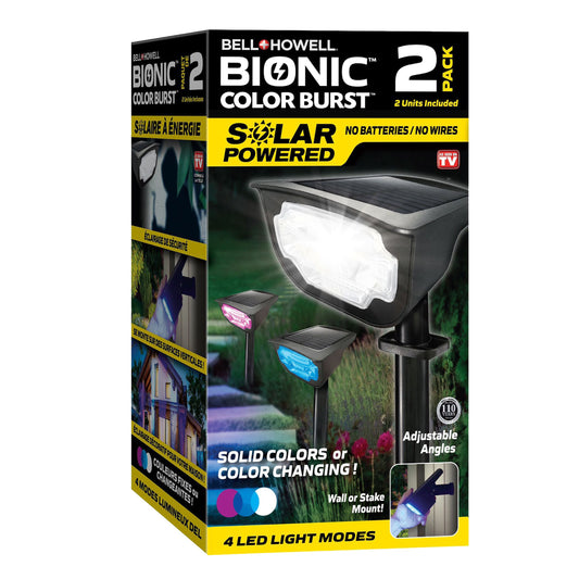 Bell & Howell Bionic Color Burst Solar Powered Outdoor Lights