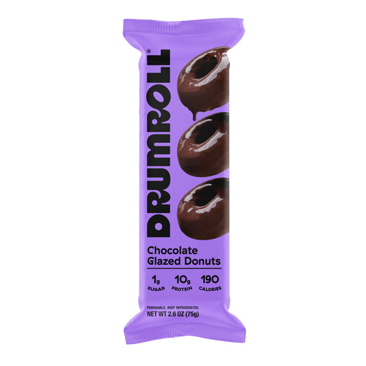 Drumroll 10g Protein Chocolate Glazed Donuts