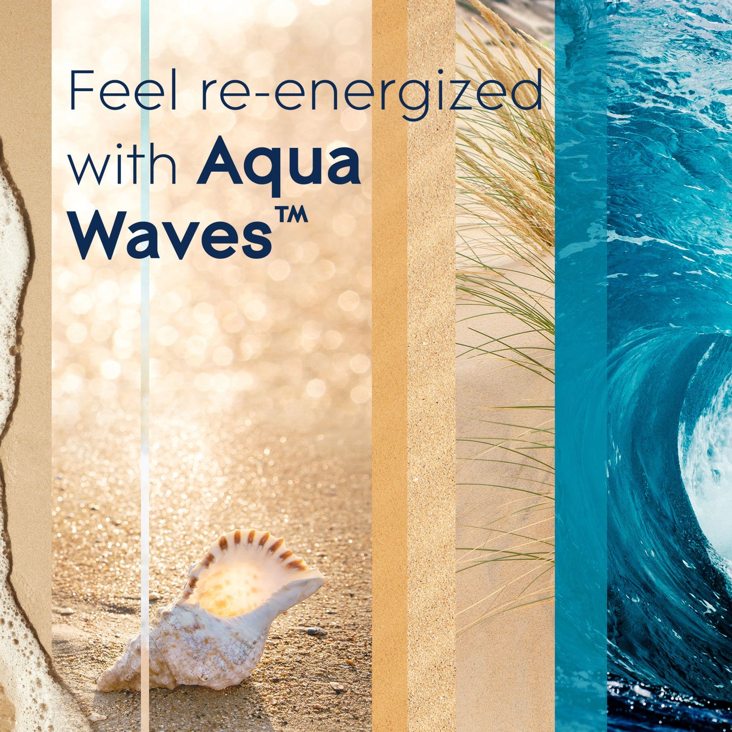 Glade Invigorating Aqua Waves 3 Wick Candle