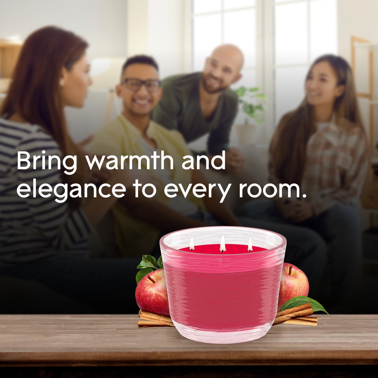 Glade Apple Cinnamon 3 Wick Candle