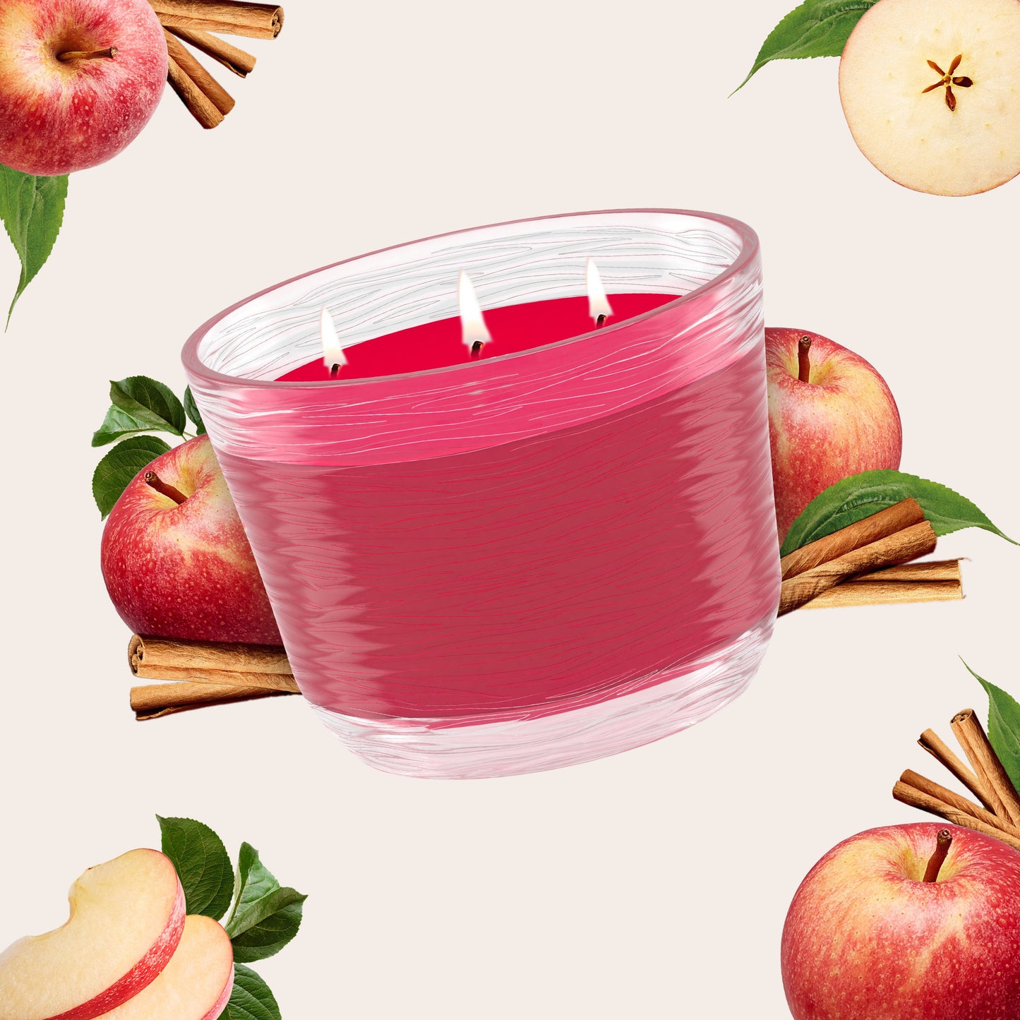 Glade Apple Cinnamon 3 Wick Candle