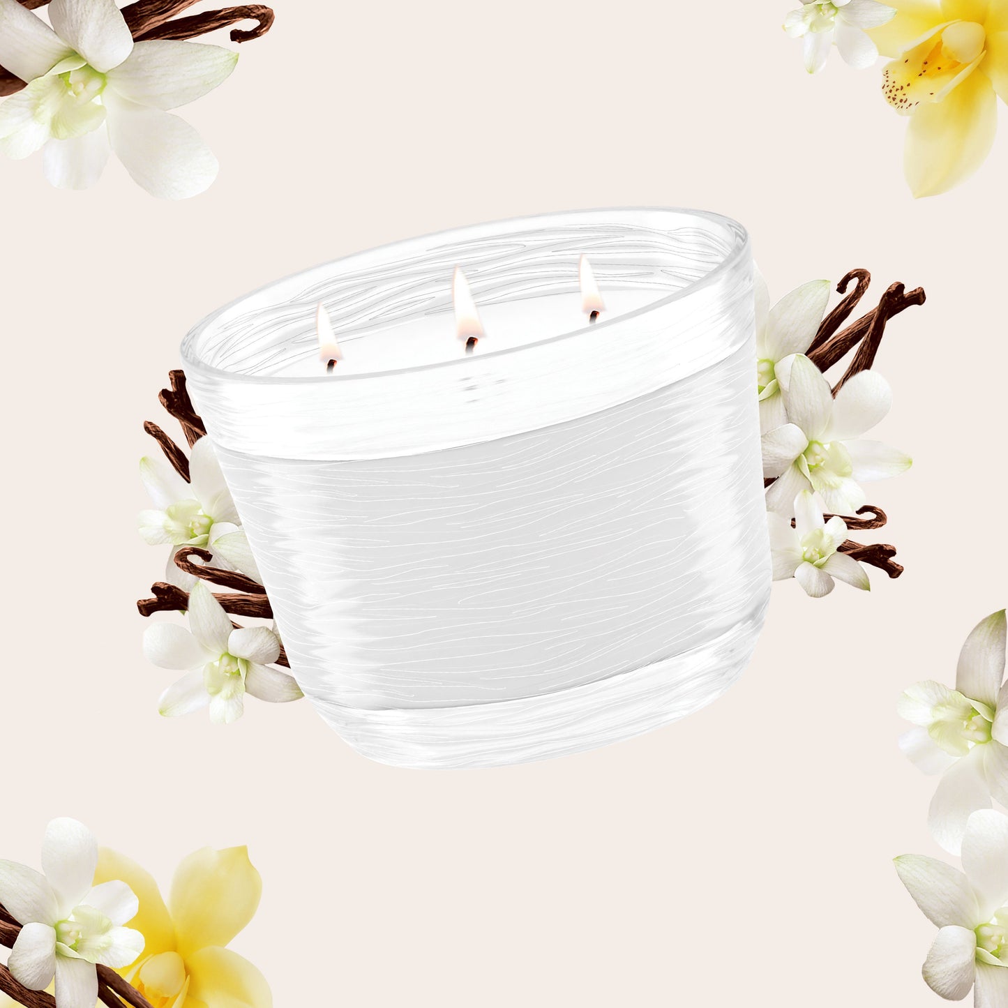 Glade Sheer Vanilla Embrace 3 Wick Candle