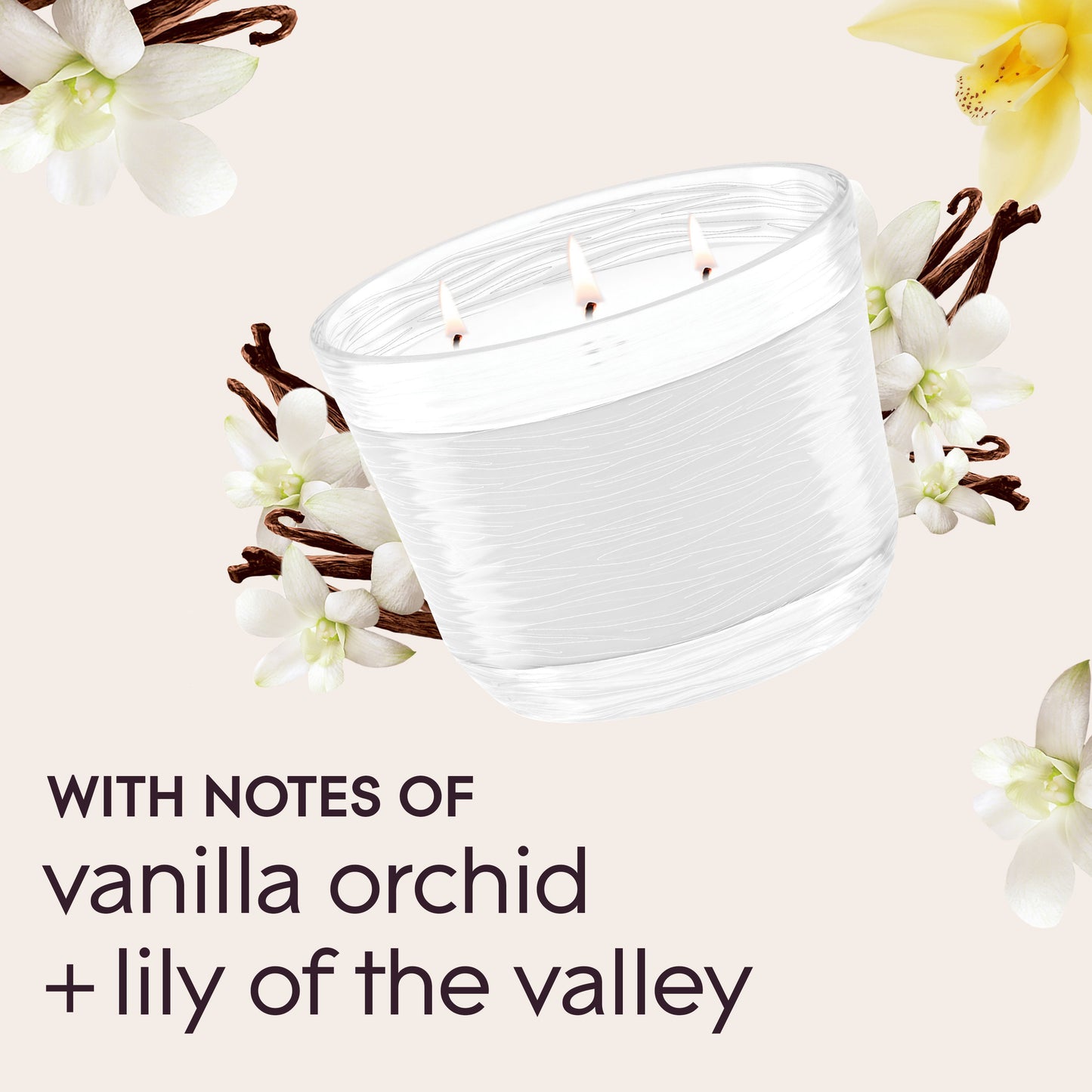 Glade Sheer Vanilla Embrace 3 Wick Candle