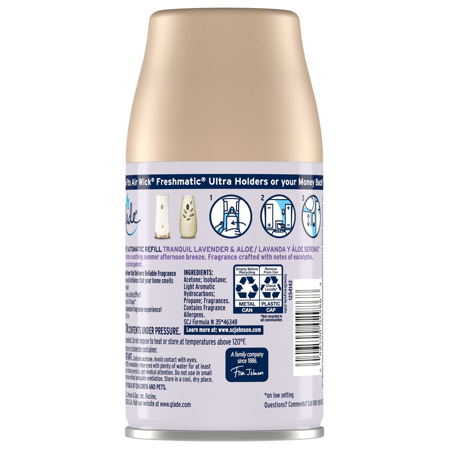 Glade Automatic Spray Refill Air Freshener - Tranquil Lavender & Aloe
