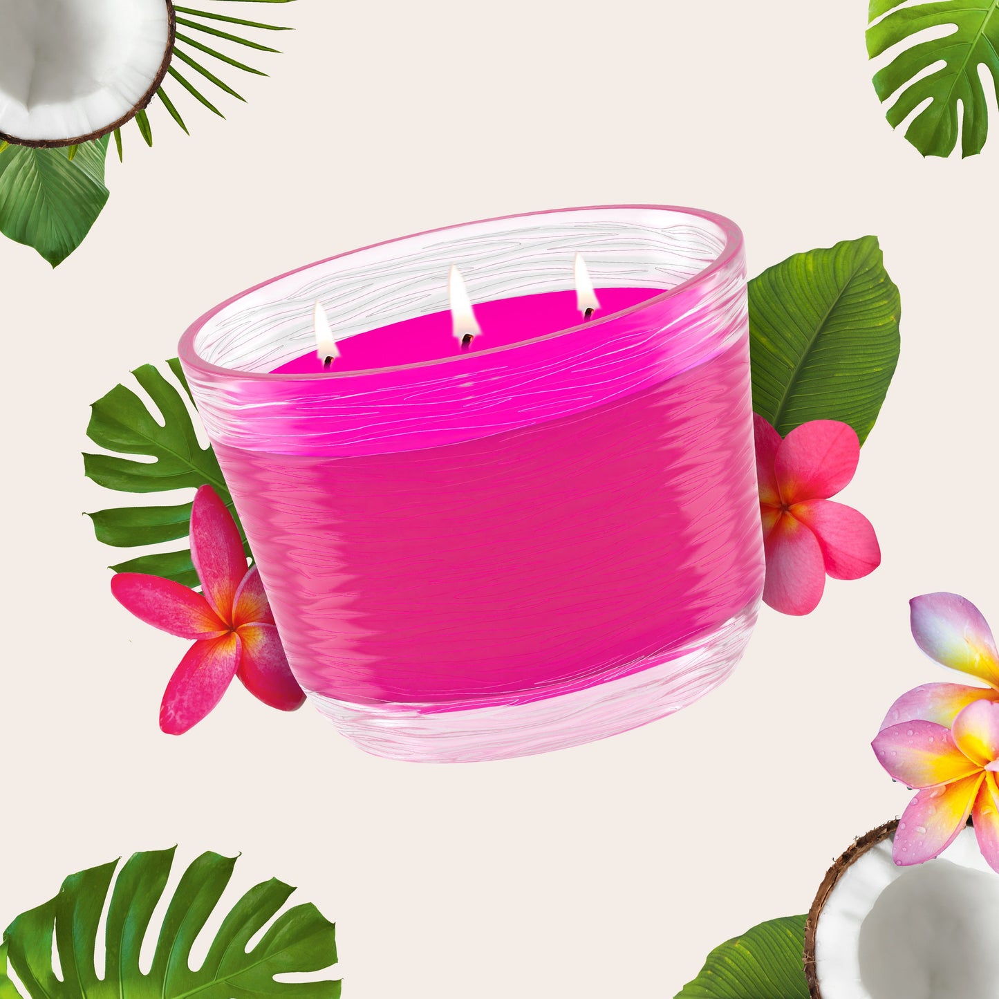 Glade Exotic Tropical Blossoms 3 Wick Candle