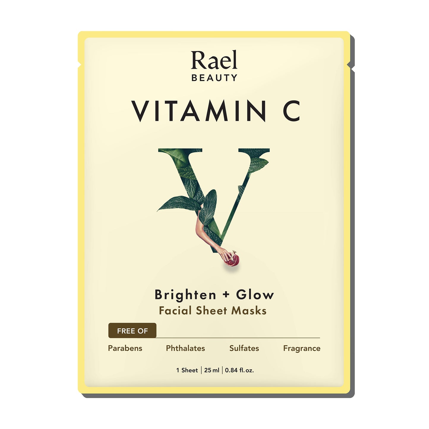 Rael Beauty Vitamin C Brighten & Glow Facial Sheet Mask