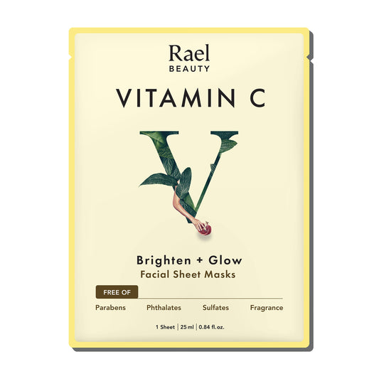 Rael Beauty Vitamin C Brighten & Glow Facial Sheet Mask