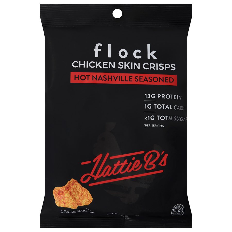 Flock Hattie B's Hot Nashville Style Chicken Skin Crisps