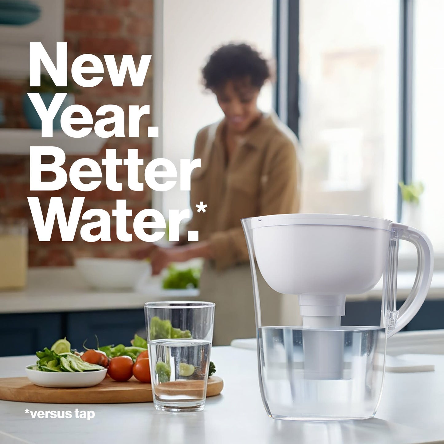 Brita Tahoe Large Water Filter Water Pitcher, 10-Cup