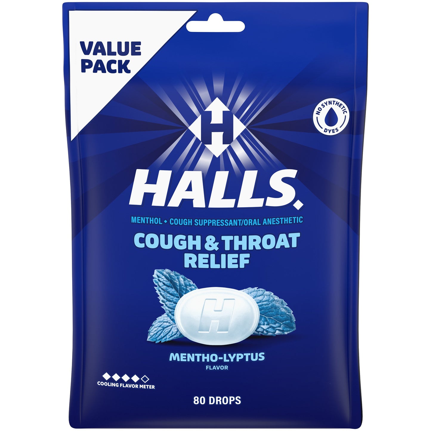 Halls Relief Mentho-Lyptus Cough Drops, Economy Pack