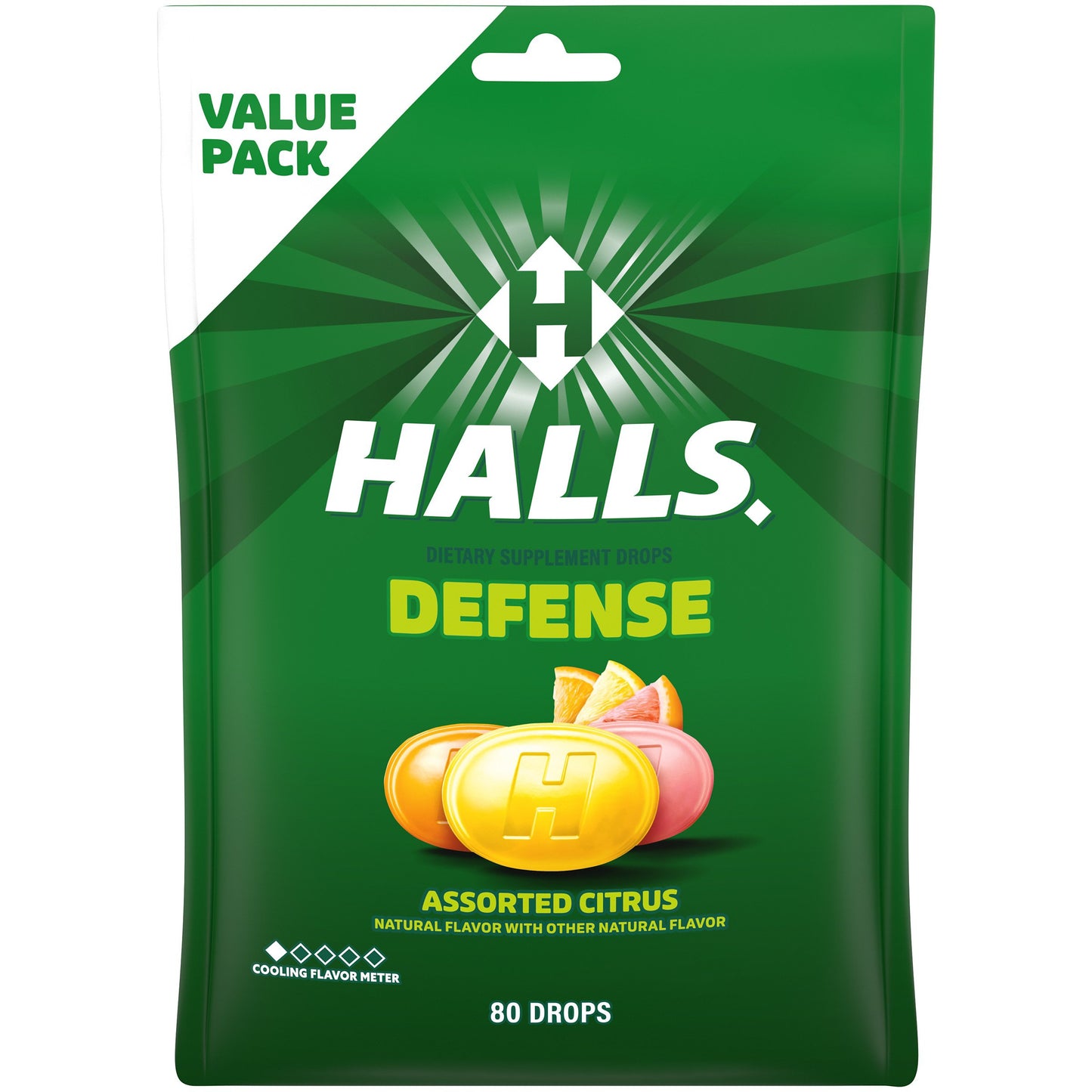 Halls Defense Vitamin C Cough Drops - Assorted Citrus