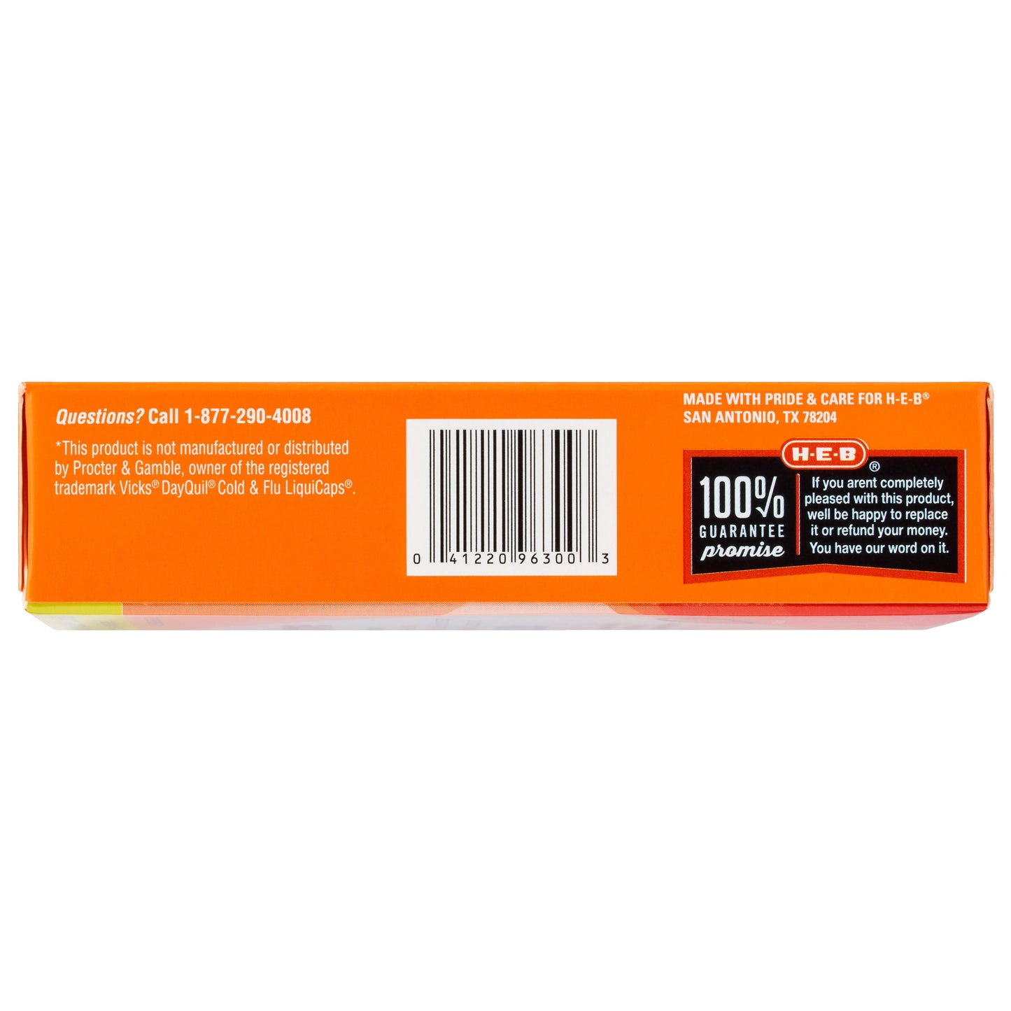 H-E-B Daytime Acetaminophen Cold & Flu Softgels