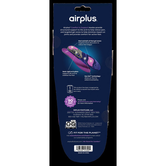 Airplus Amazing Active Gel Women 5-11 Insoles
