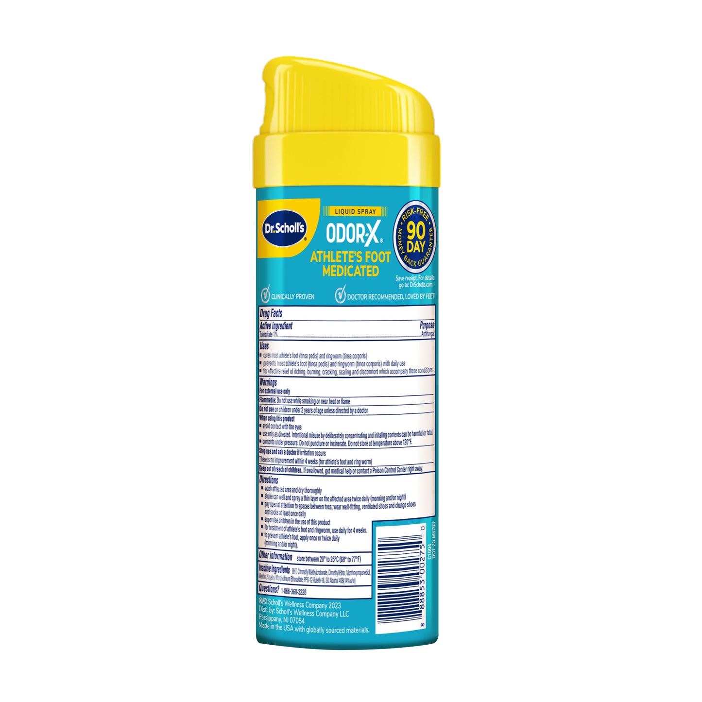 Dr. Scholl's Odor-X Athlete's Foot Medicated Liquid Spray