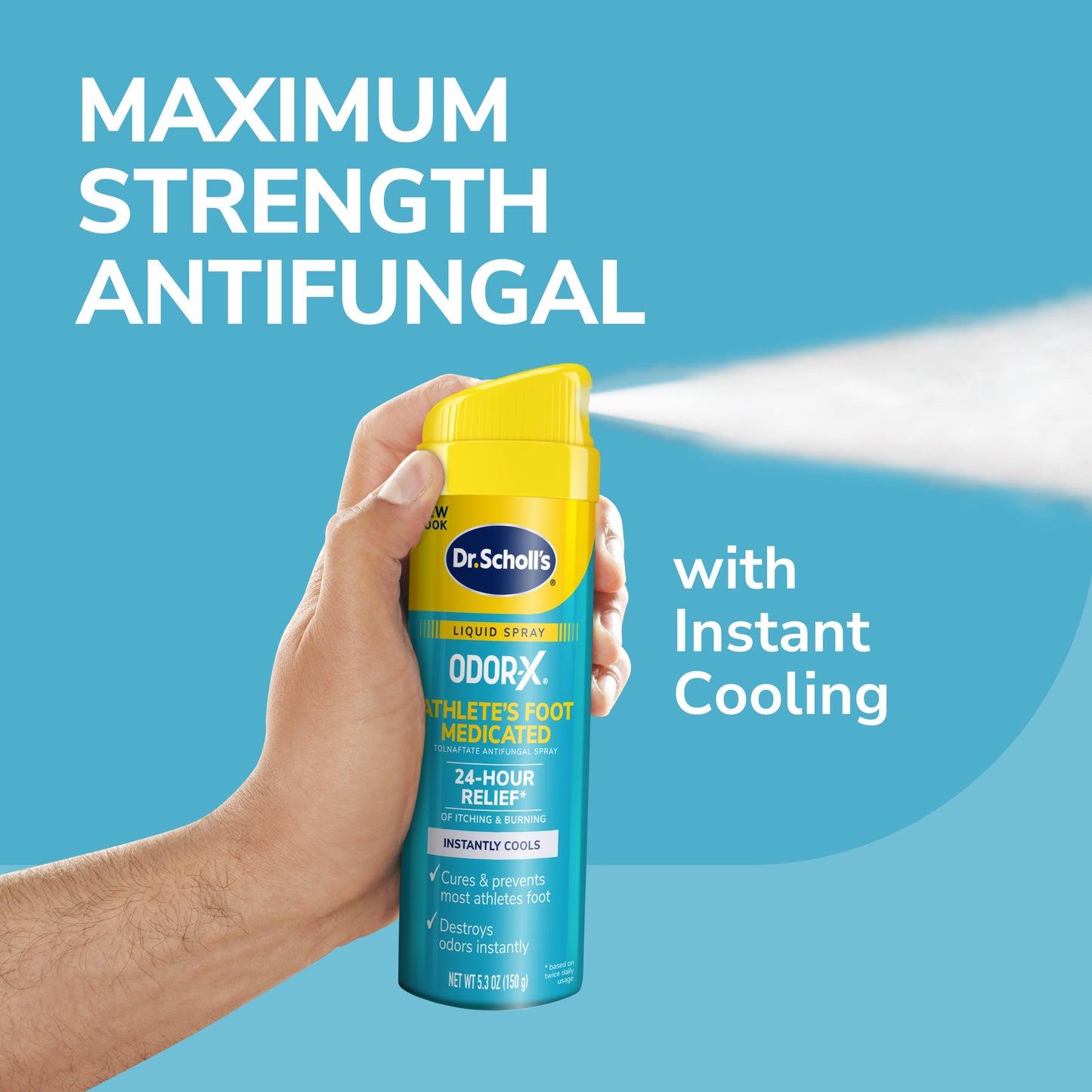 Dr. Scholl's Odor-X Athlete's Foot Medicated Liquid Spray