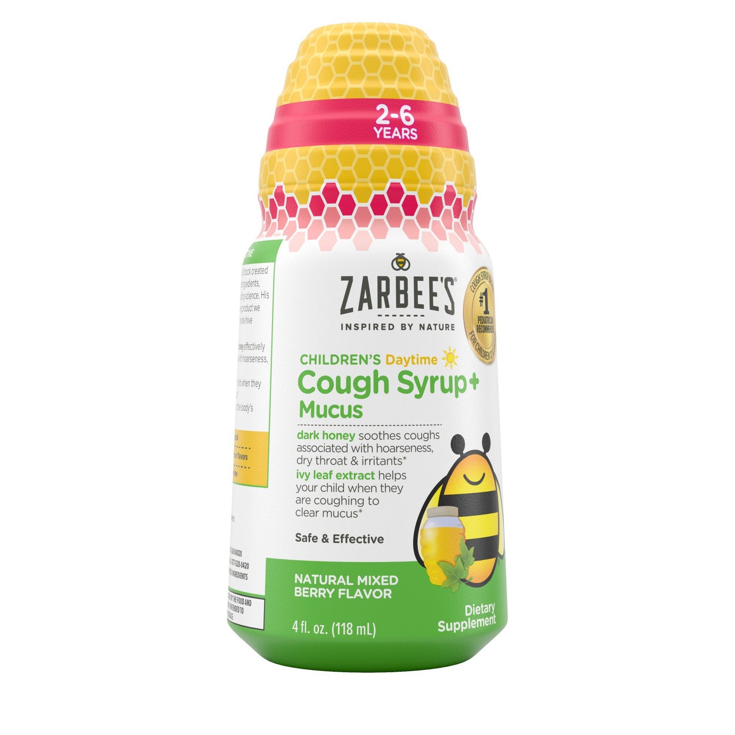 Zarbee's Kids Cough + Mucus Daytime Liquid - Berry