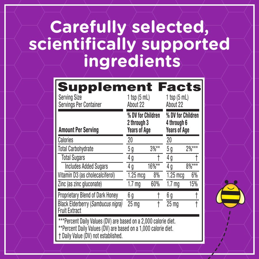 Zarbee's Kids Cough + Immune Daytime for Ages 2-6 - Berry