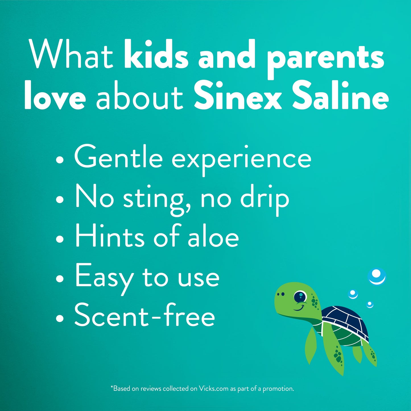 Vicks Sinex, Children's Saline Nasal Spray, Ultra Fine Mist with Hint of Aloe, Fast Everyday Stuffy Nose Relief