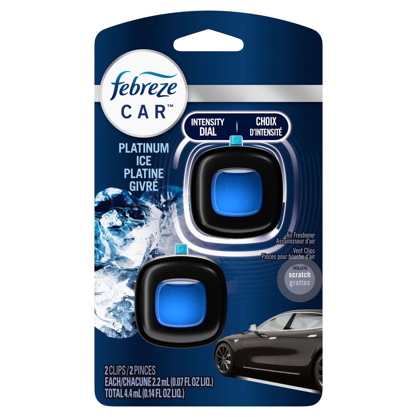 Febreze Car Platinum Ice Air Freshener Vent Clips