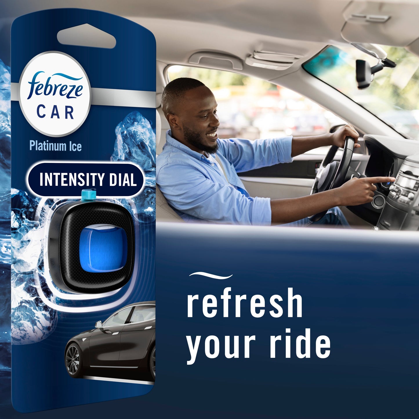 Febreze Car Platinum Ice Air Freshener Vent Clips