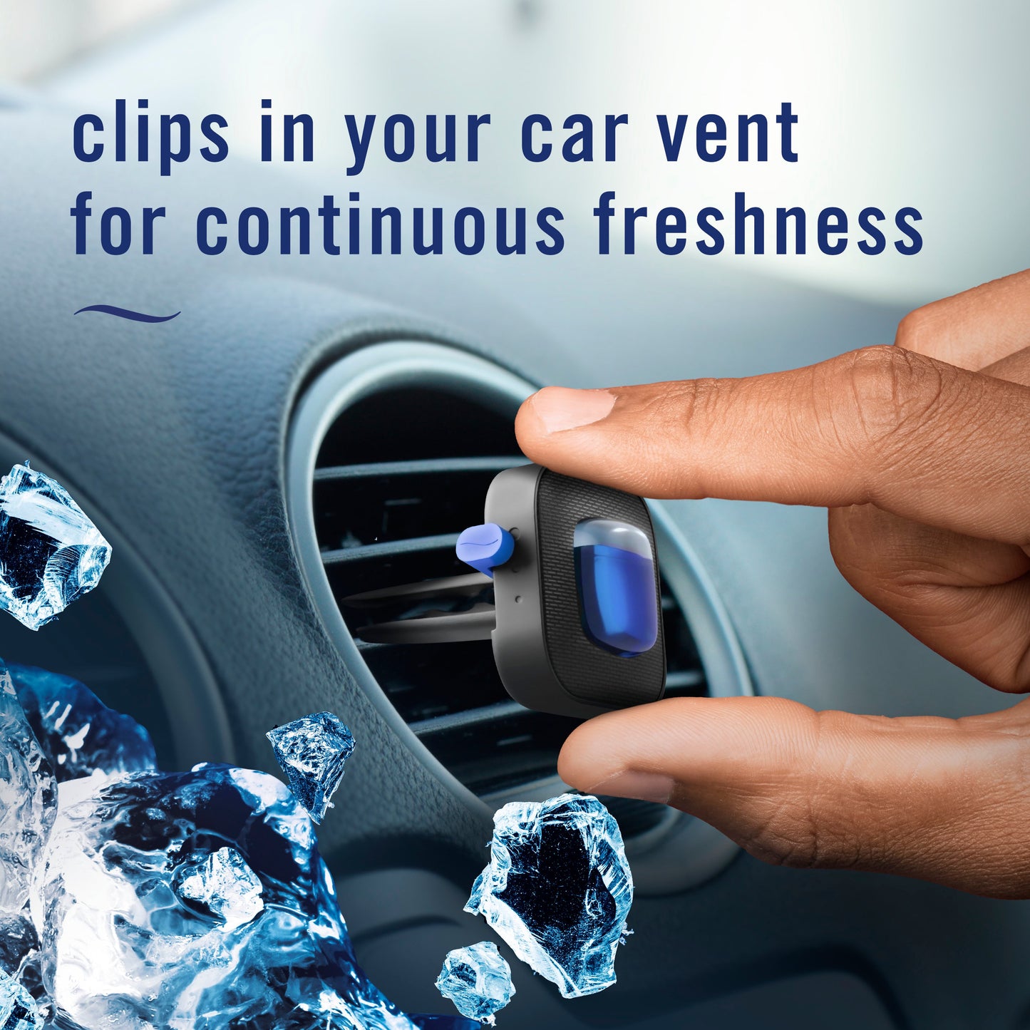 Febreze Car Platinum Ice Air Freshener Vent Clips