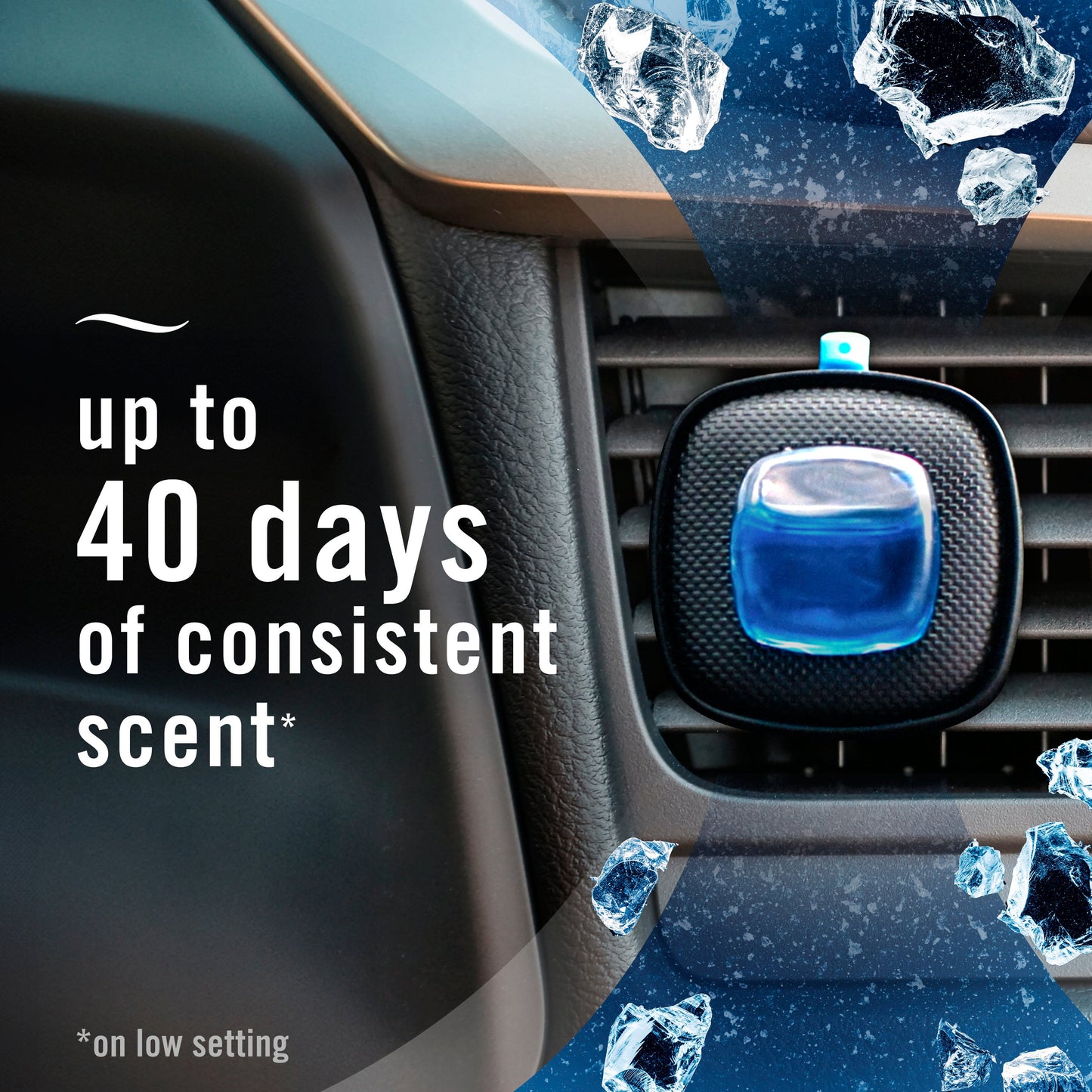 Febreze Car Platinum Ice Air Freshener Vent Clips