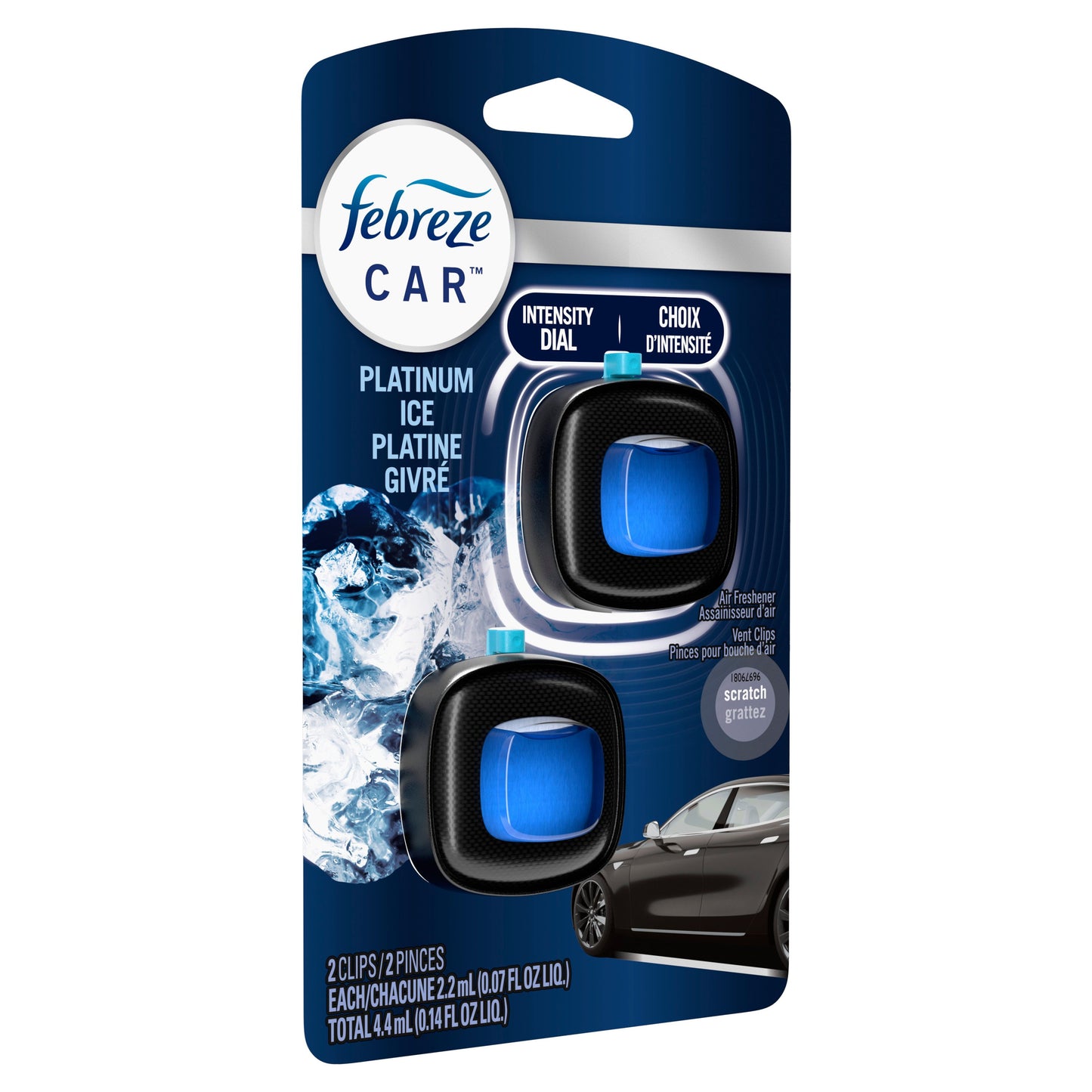 Febreze Car Platinum Ice Air Freshener Vent Clips
