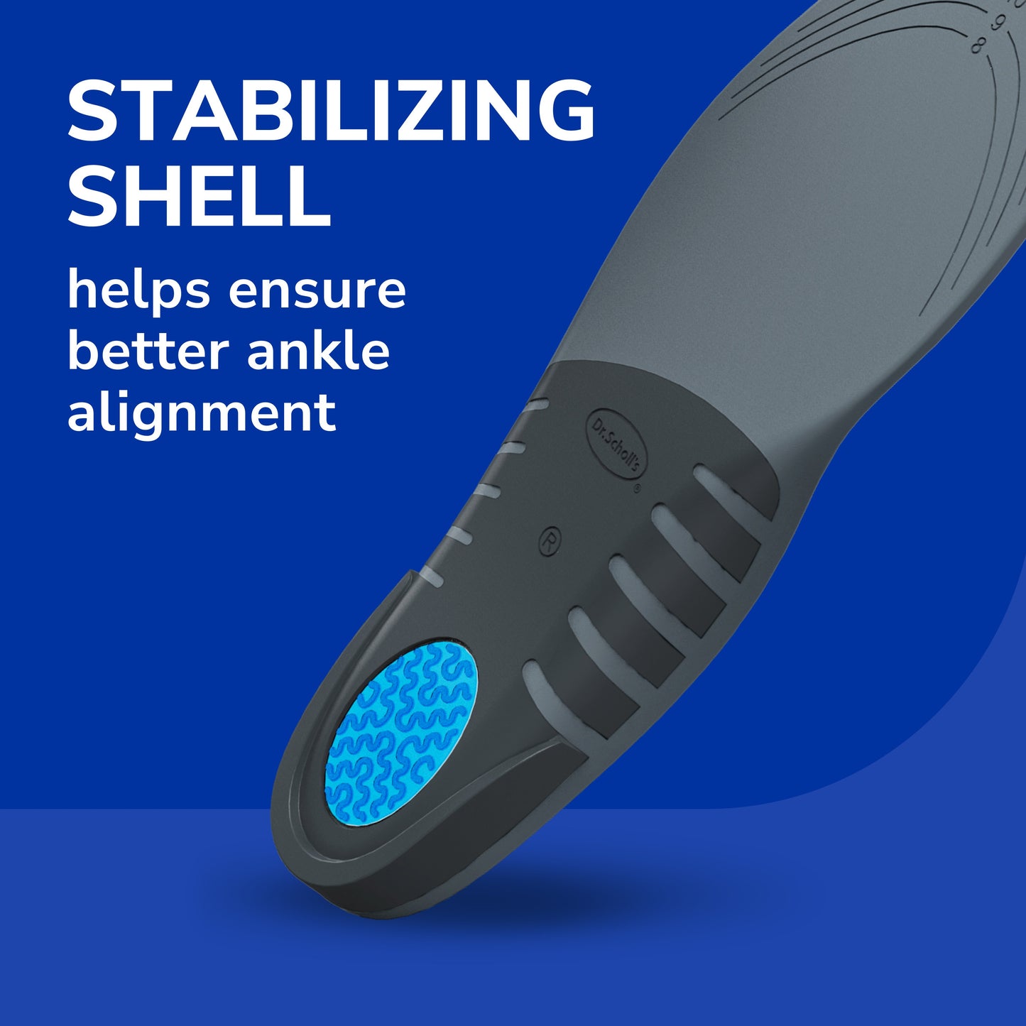 Dr. Scholl's Stability Support Insoles Men's Size 8-14