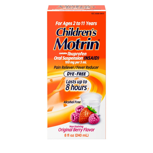 Children's Motrin Oral Suspension Dye-Free Berry Liquid