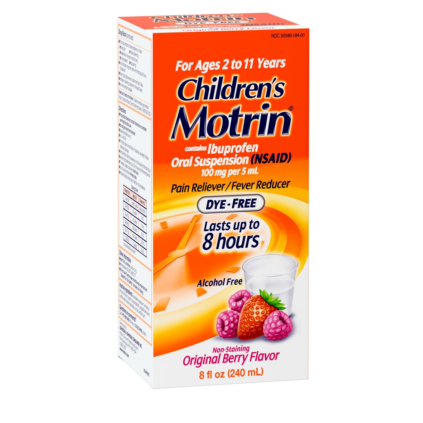 Children's Motrin Oral Suspension Dye-Free Berry Liquid