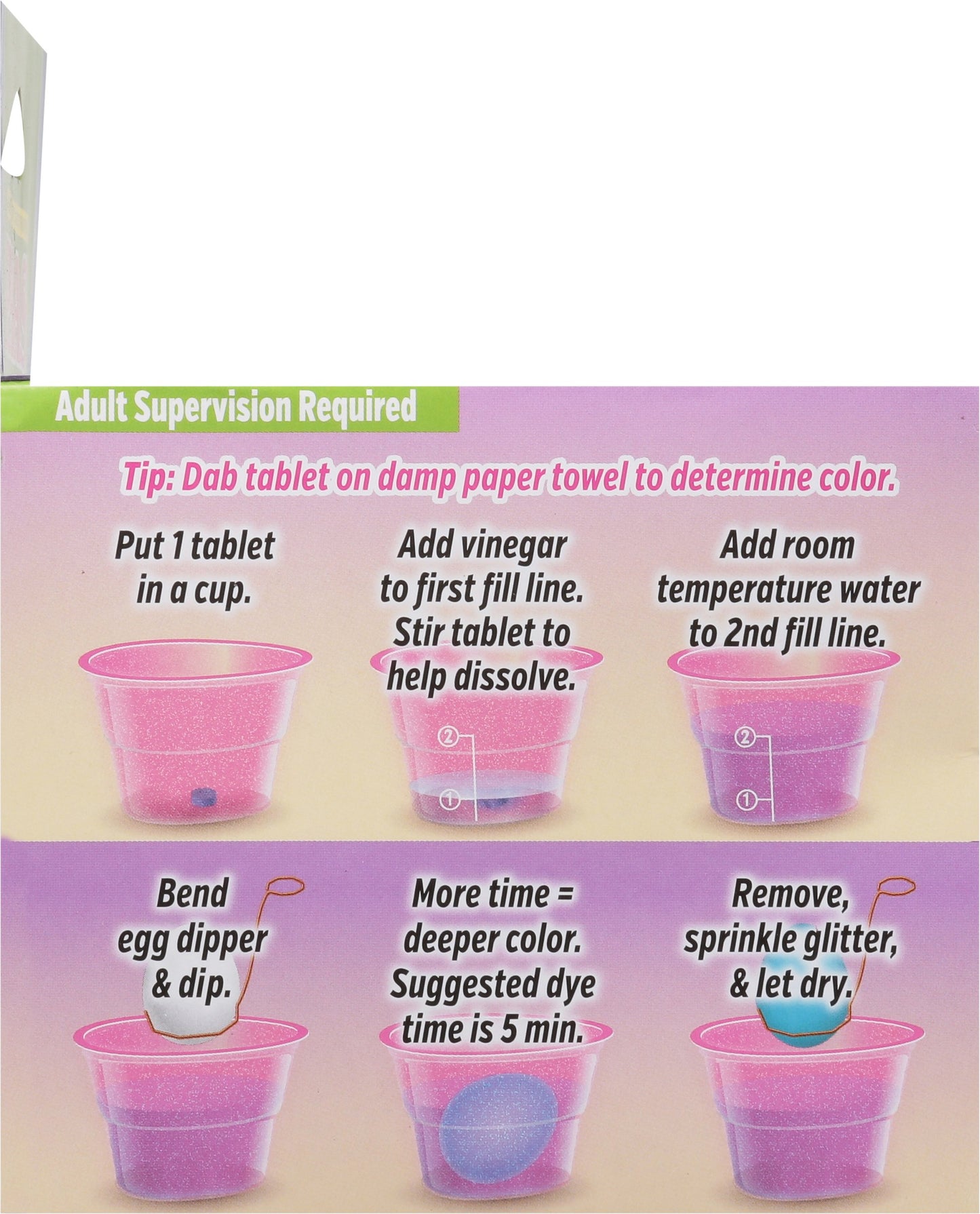 PAAS Glitter Color Cups Easter Egg Decorating Kit