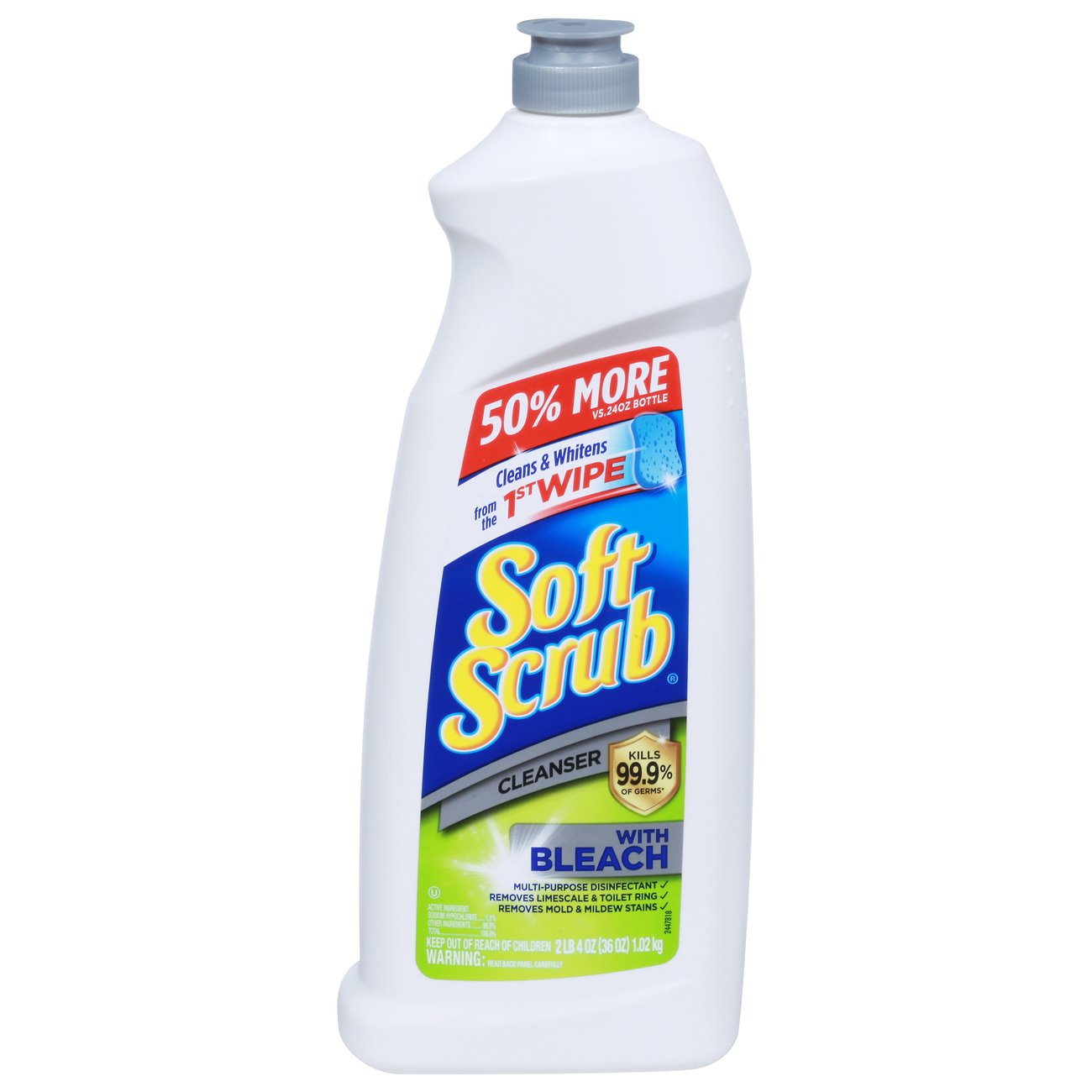 Soft Scrub Soft Scrub Antibacterial Multi-Purpose Cleanser with Bleach Surface Cleaner
