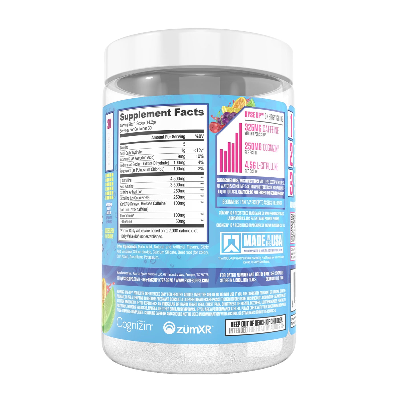 Ryse Loaded Pre-Workout Supplement - Kool-Aid Tropical Punch