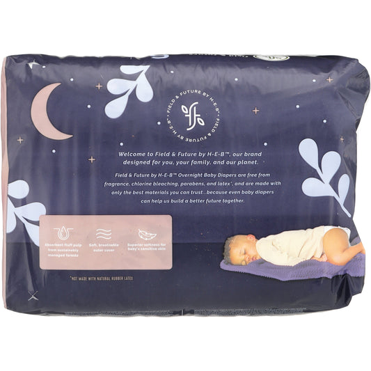 Field & Future by H-E-B Small Pack Baby Overnight Diapers - Size 6