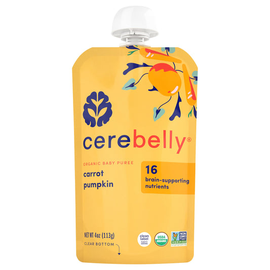 Cerebelly Organic Baby Puree Pouch - Carrot Pumpkin