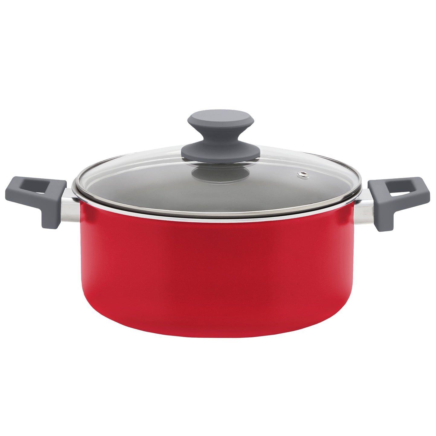 our goods Stock Pot with Glass Lid - Scarlet Red
