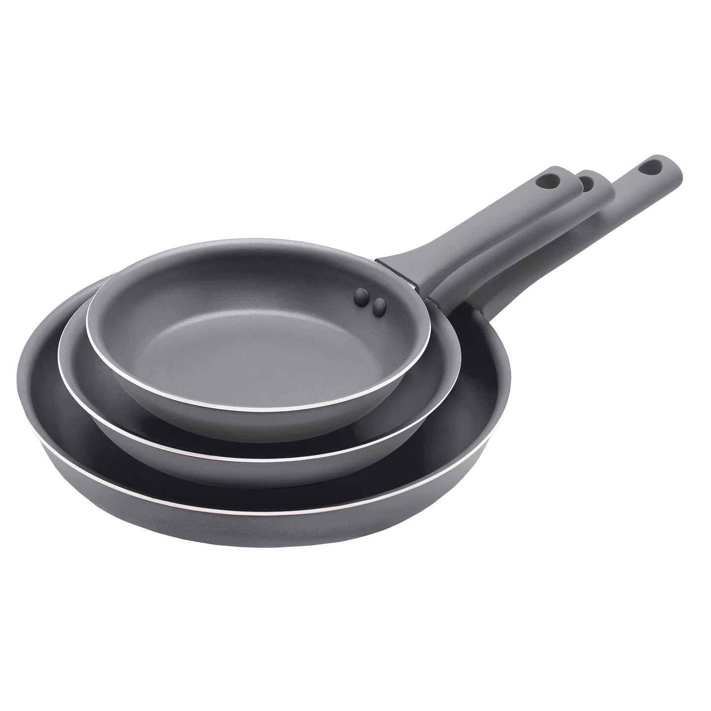 our goods Fry Pan Set - Pebble Grey